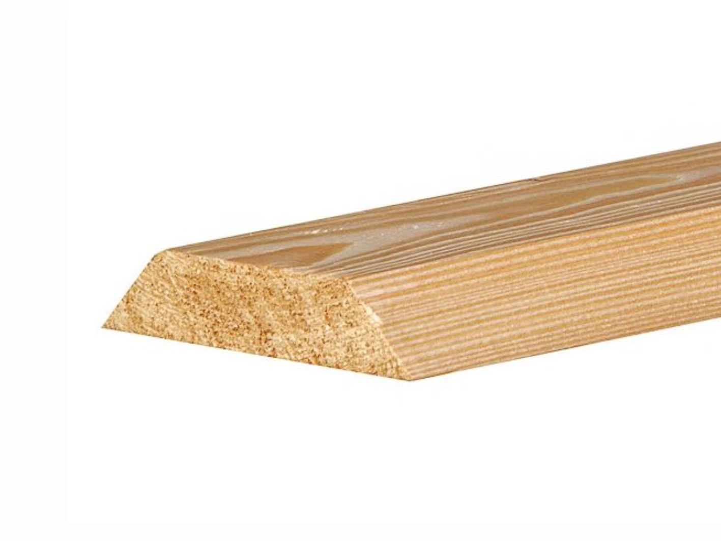 Mastiekschroot Vuren 2.2 x 10 cm (22 x 100 mm) - Lengte 450 cm - Afbeelding 1